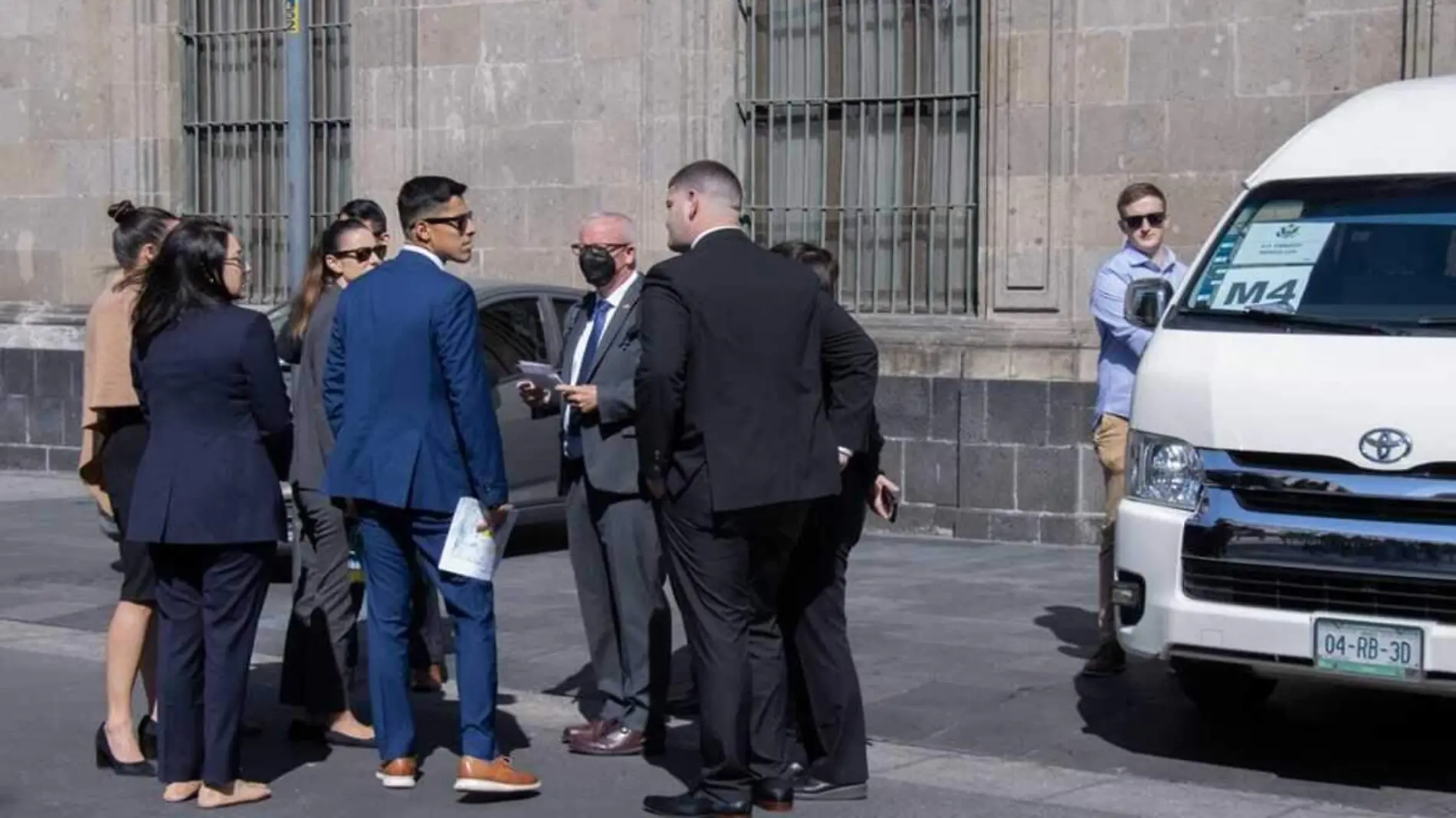 Personal Embajada EU en Palacio Nacional